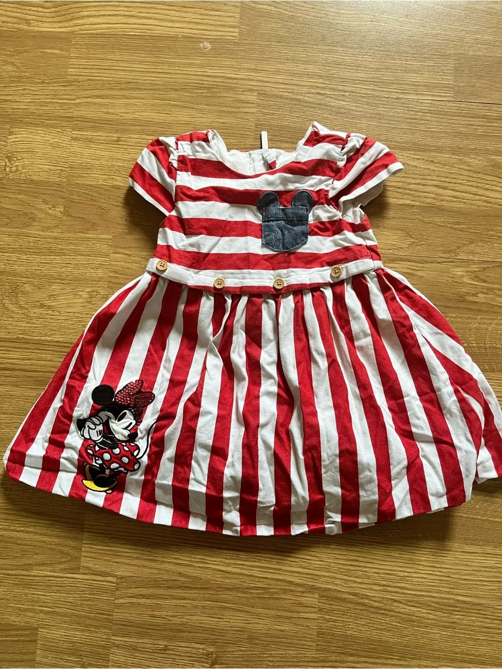 Disney Minnie Mouse Striped Dress for Baby Size 18-24 Months